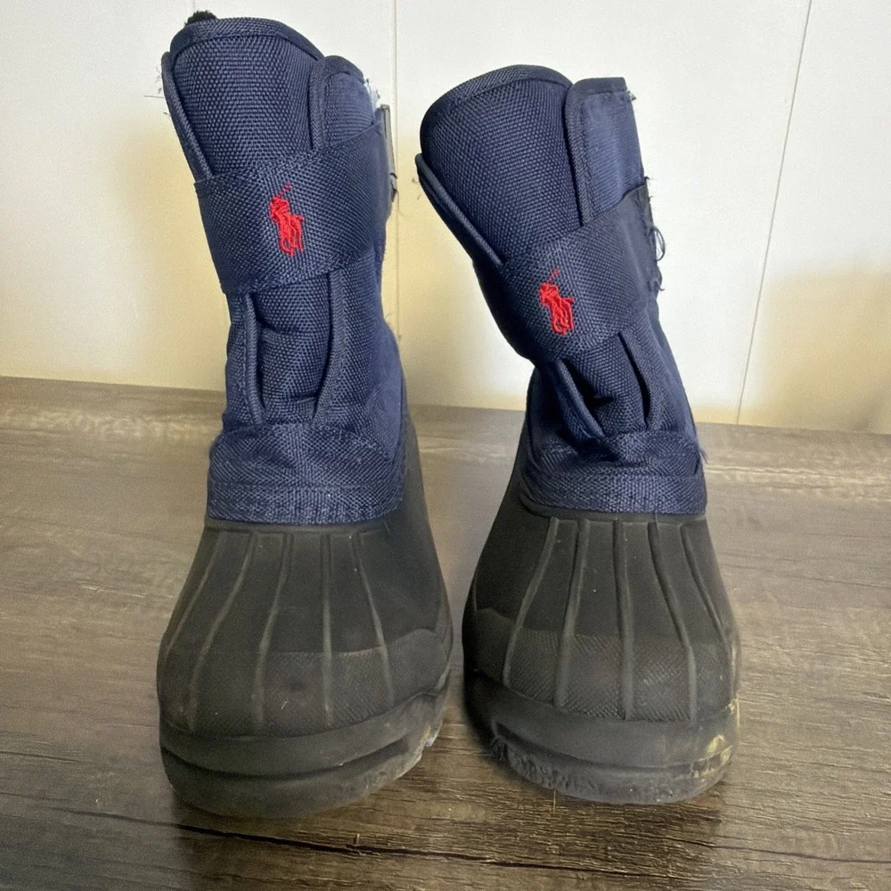 Kids Polo Ralph Lauren‎ Size 3 Everlee Fleece Lined Winter Boots
